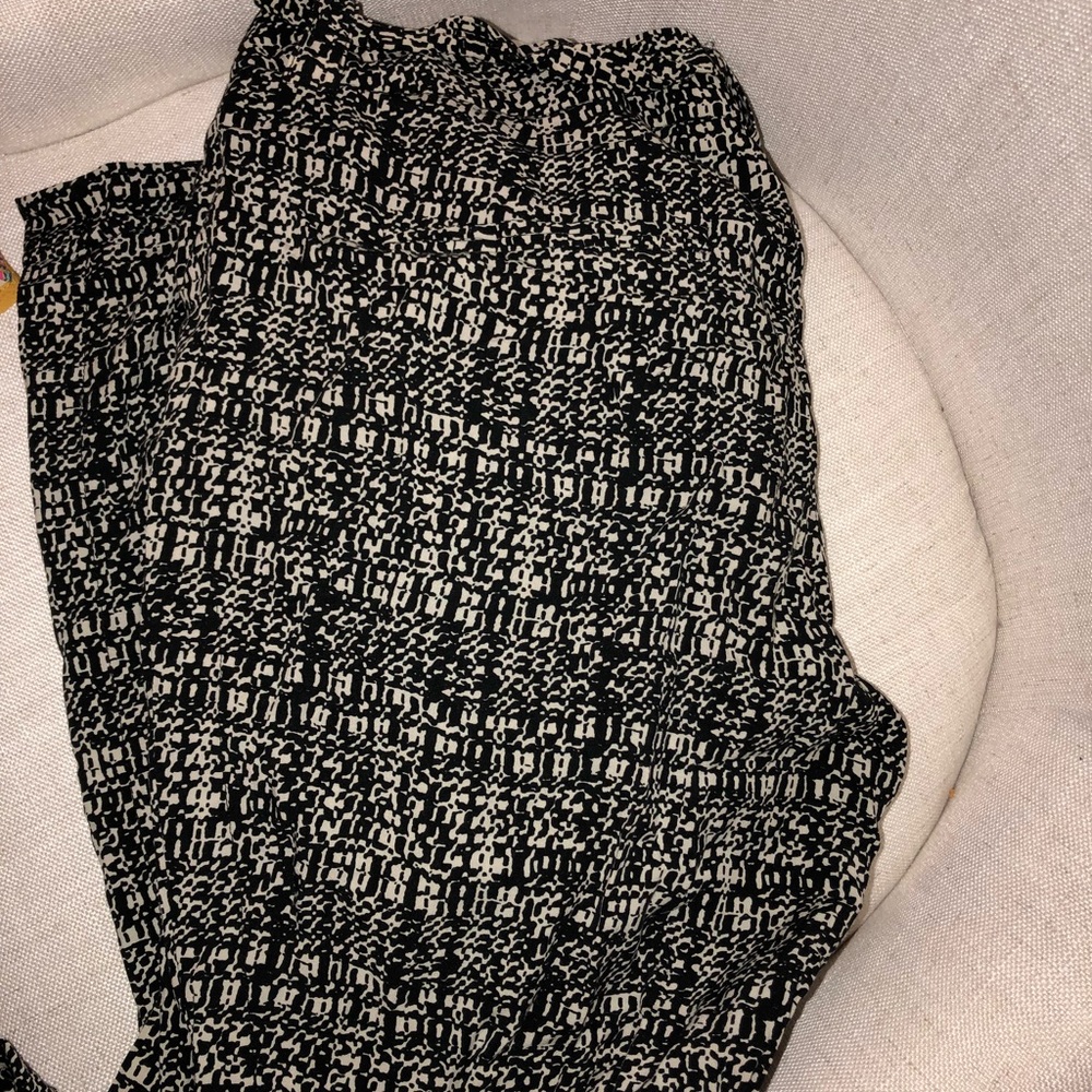 Patterned Pants With Clp / Drawstring Belt - image 1